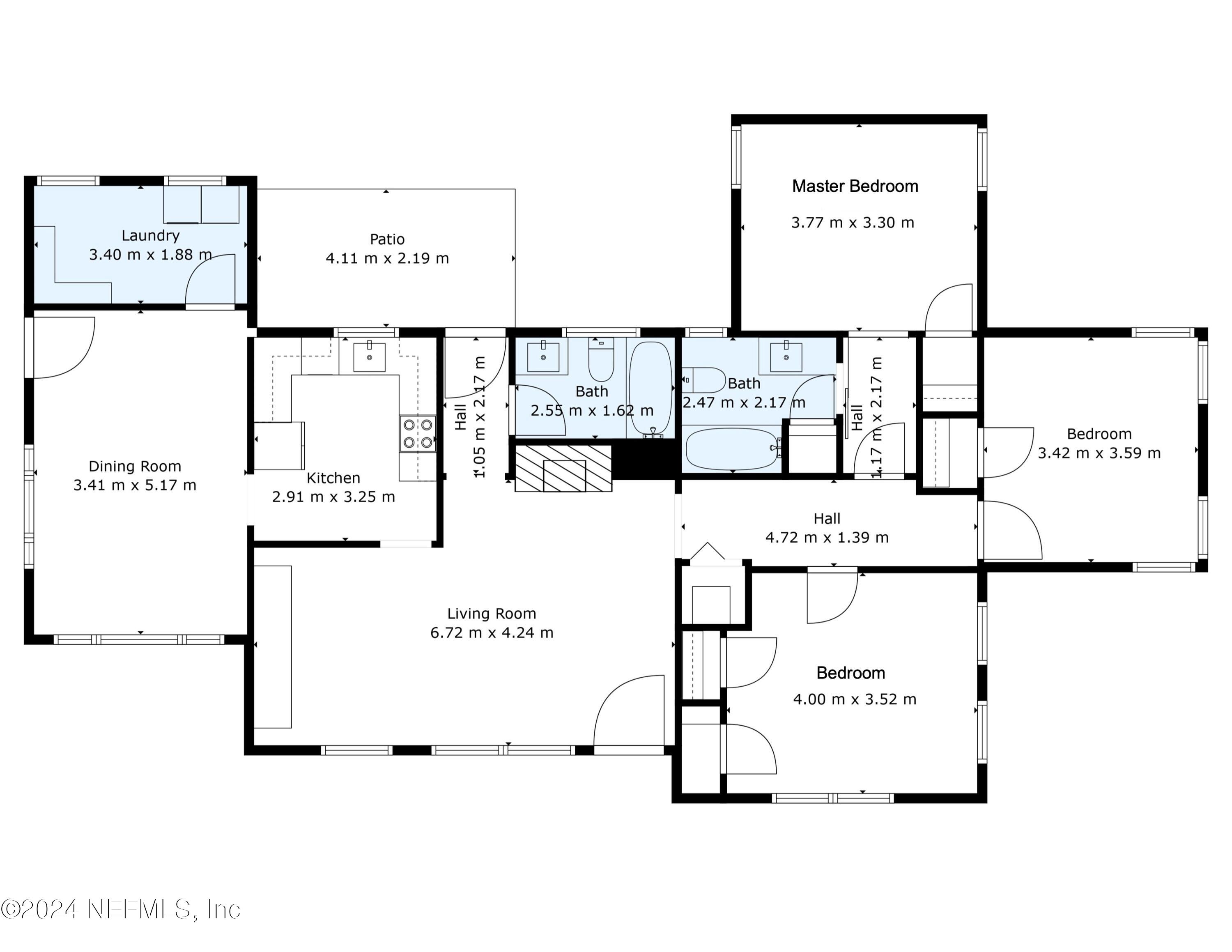 4635 Colonial Avenue Jacksonville, FL 32210 - Photo 42 of 42 a picture of a floor plan
