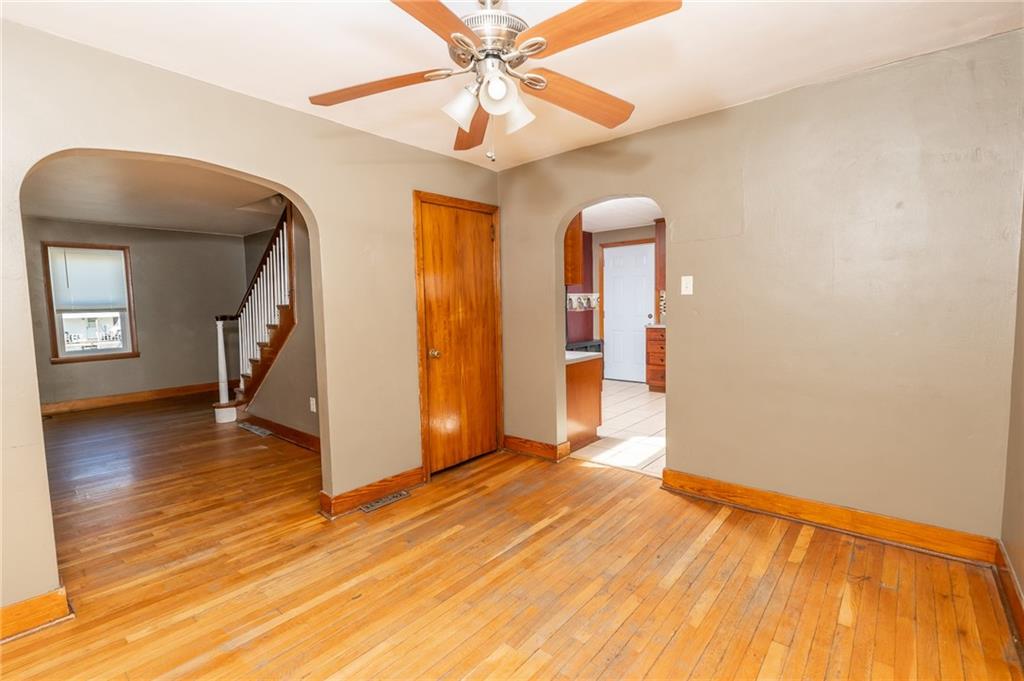 3275 Shellbark Road Armagh, PA 15920 - Photo 5 of 24 a view of empty room with wooden floor and fan