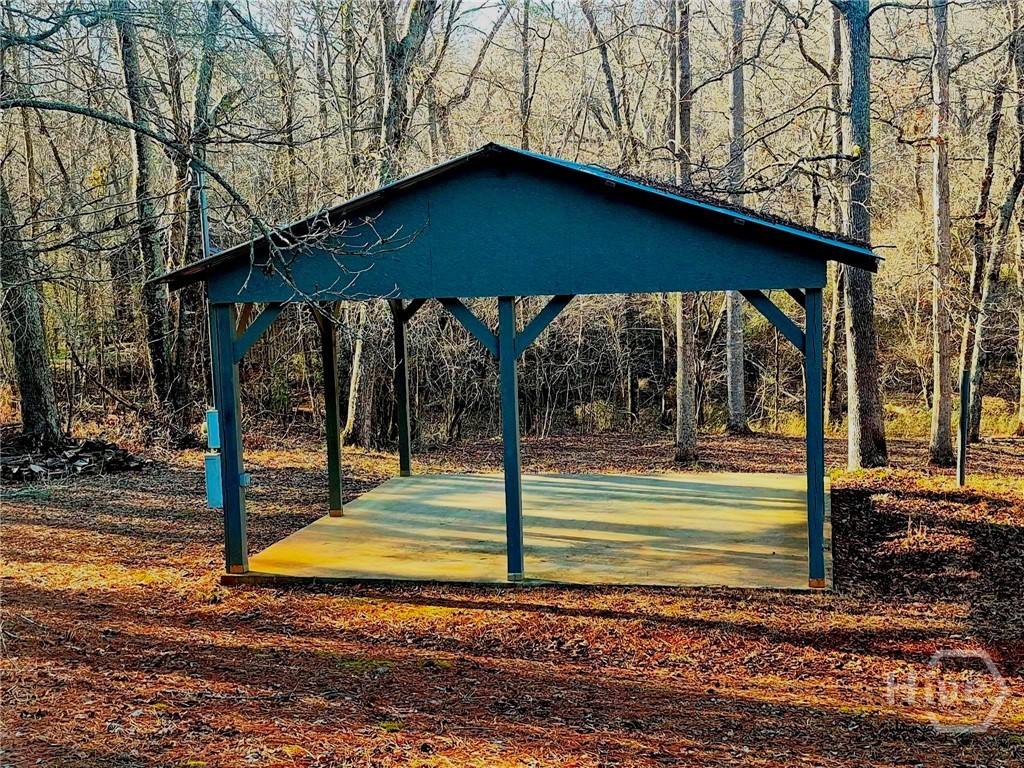 3807 Smithonia Road Comer, GA 30629 - Photo 24 of 39 Open Air Pavilian on Property with a view of the Historic Howard Covered Bridge and Creek