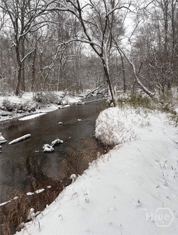 3807 Smithonia Road Comer, GA 30629 - Photo 28 of 39 Howard Covered Bridge Creek during Snow