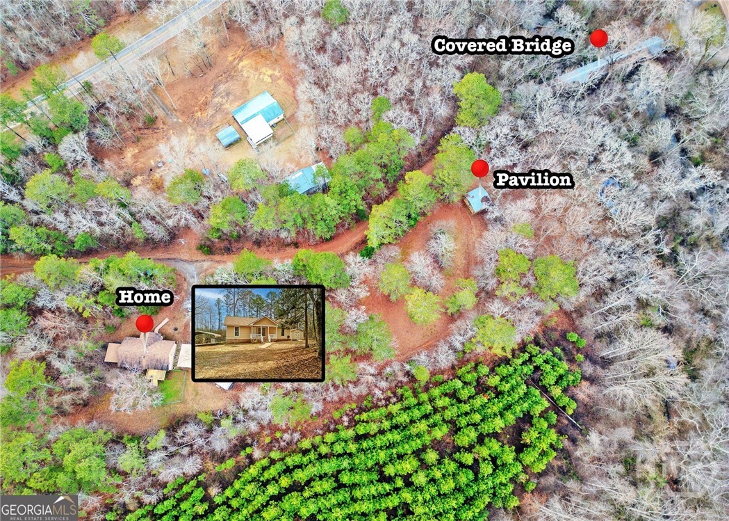 3807 Smithonia Road Comer, GA 30629 - Photo 38 of 39 Covered Bridge, Pavilion, and Home