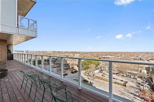 a view of ocean from a balcony