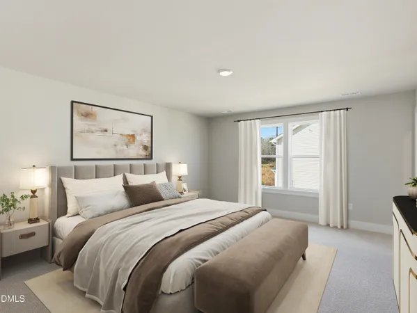 a hotel room with two bed and a flat screen tv