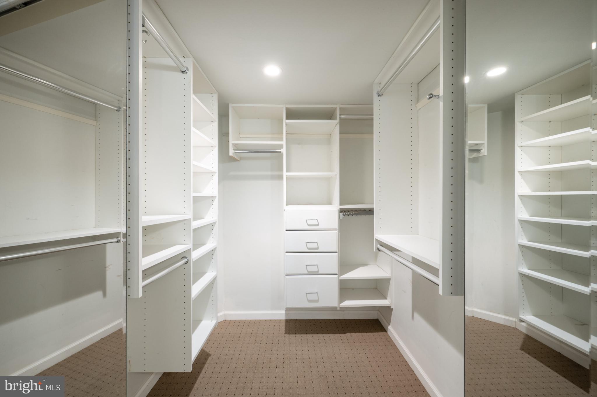 118 Bryant Street Northwest Washington, DC 20001 - Photo 39 of 49 Spacious, organized closet with modern design.