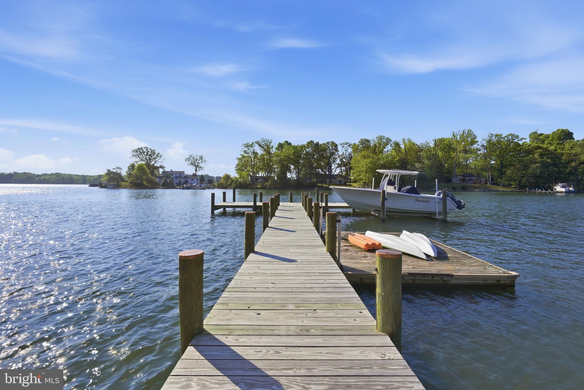 416 Cove Road Queenstown, MD 21658 - Photo 34 of 45 Private Pier w/Floating Dock, 2 Slips, & Lift