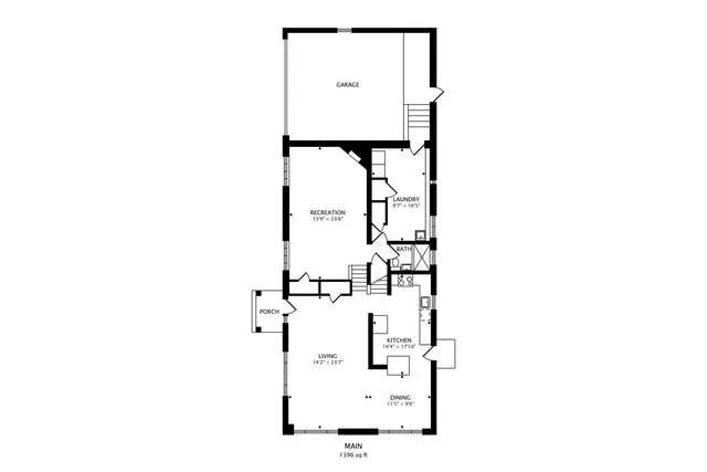 a picture of a bench in a room