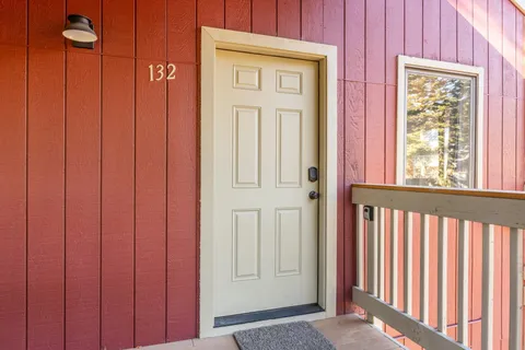 a view of front door