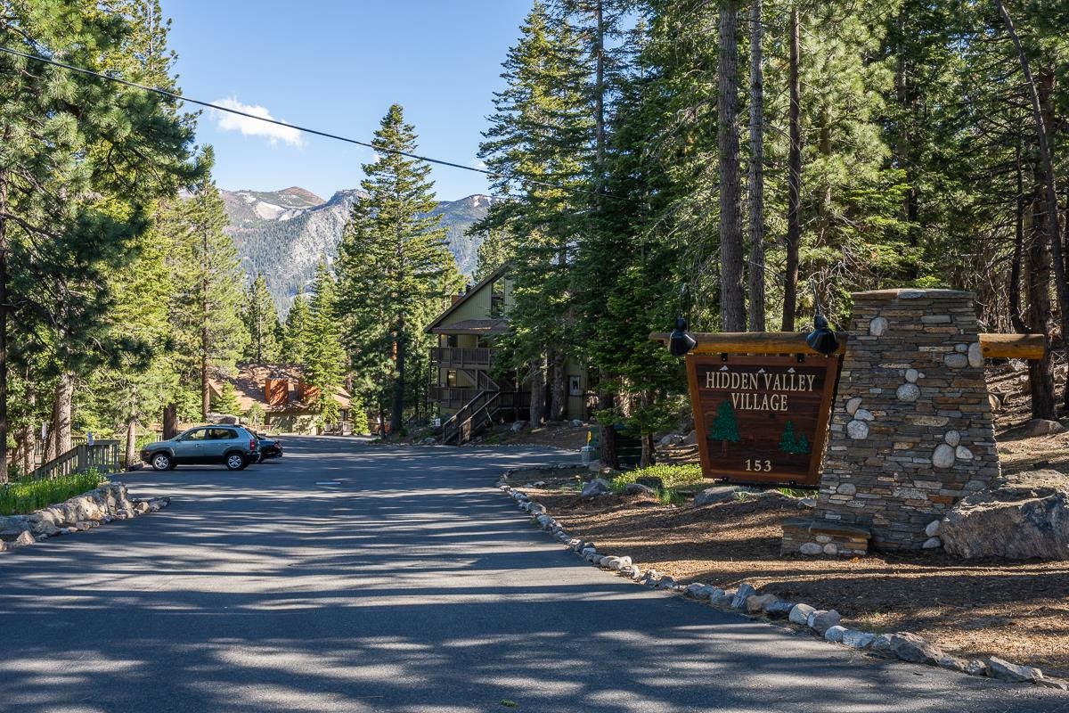 153 Lake Mary Road, Unit 132 Mammoth Lakes, CA 93546 - Photo 19 of 20 View of asphalt street with curbs and a mountain view