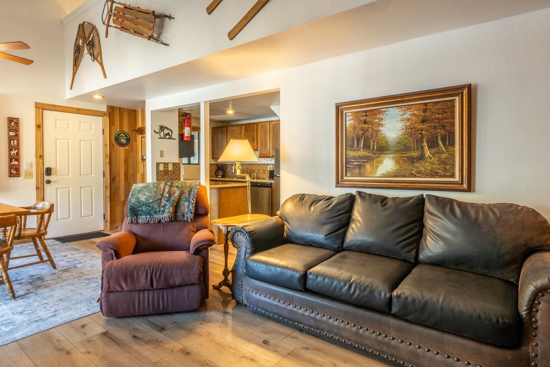 153 Lake Mary Road, Unit 132 Mammoth Lakes, CA 93546 - Photo 4 of 20 Living room featuring light wood-type flooring