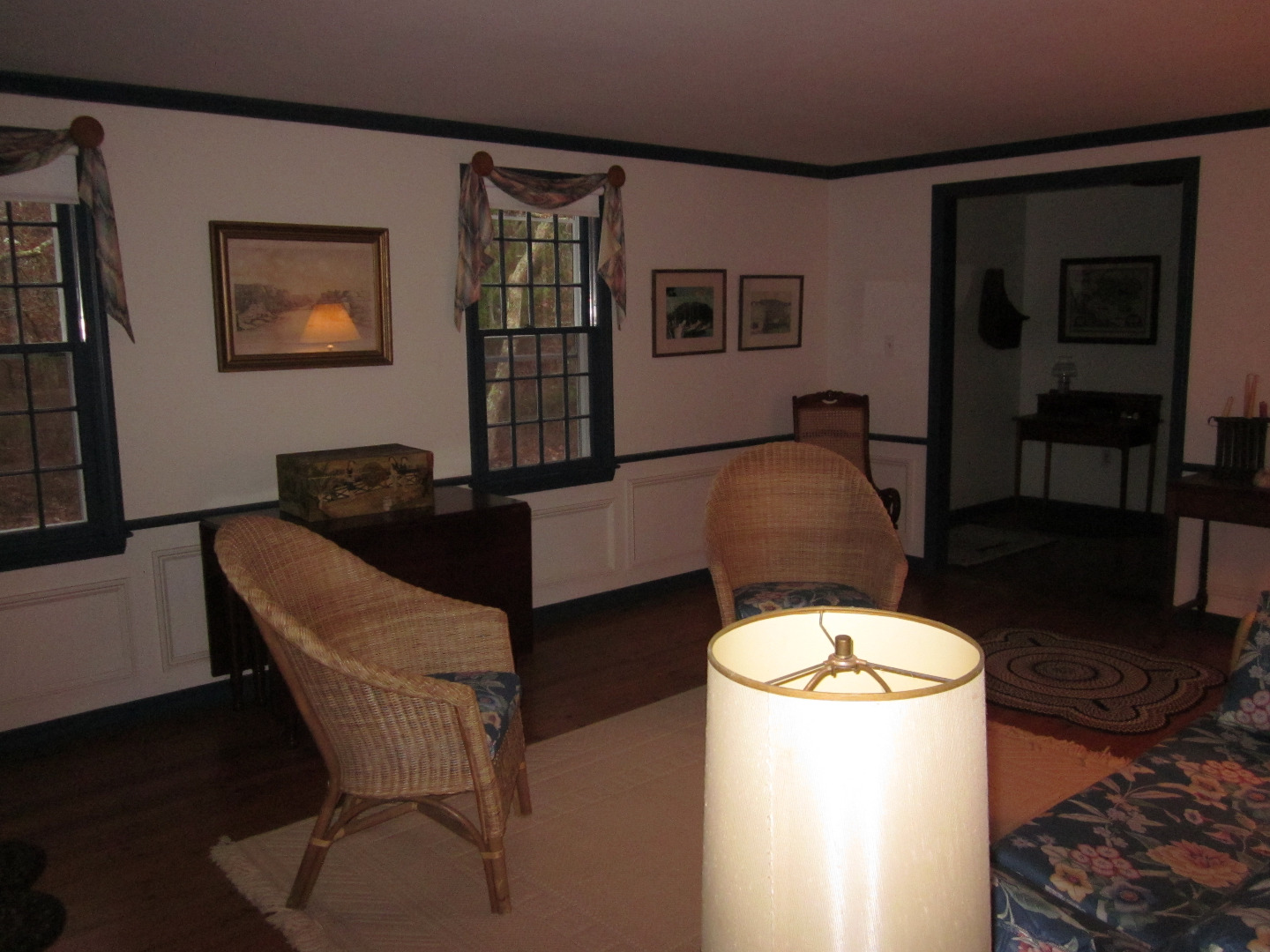 59 Marthas Road Edgartown, MA 02539 - Photo 9 of 17 a living room with furniture a rug and a lamp
