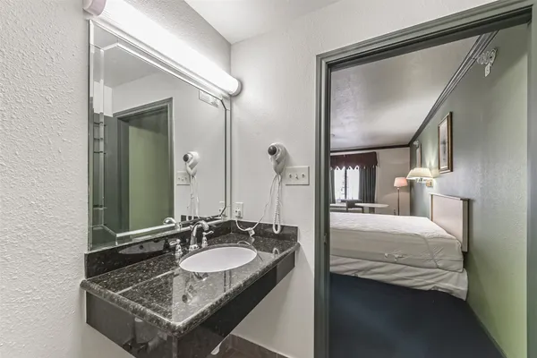 a view of a hallway with closet