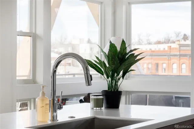 a view of a city from a window