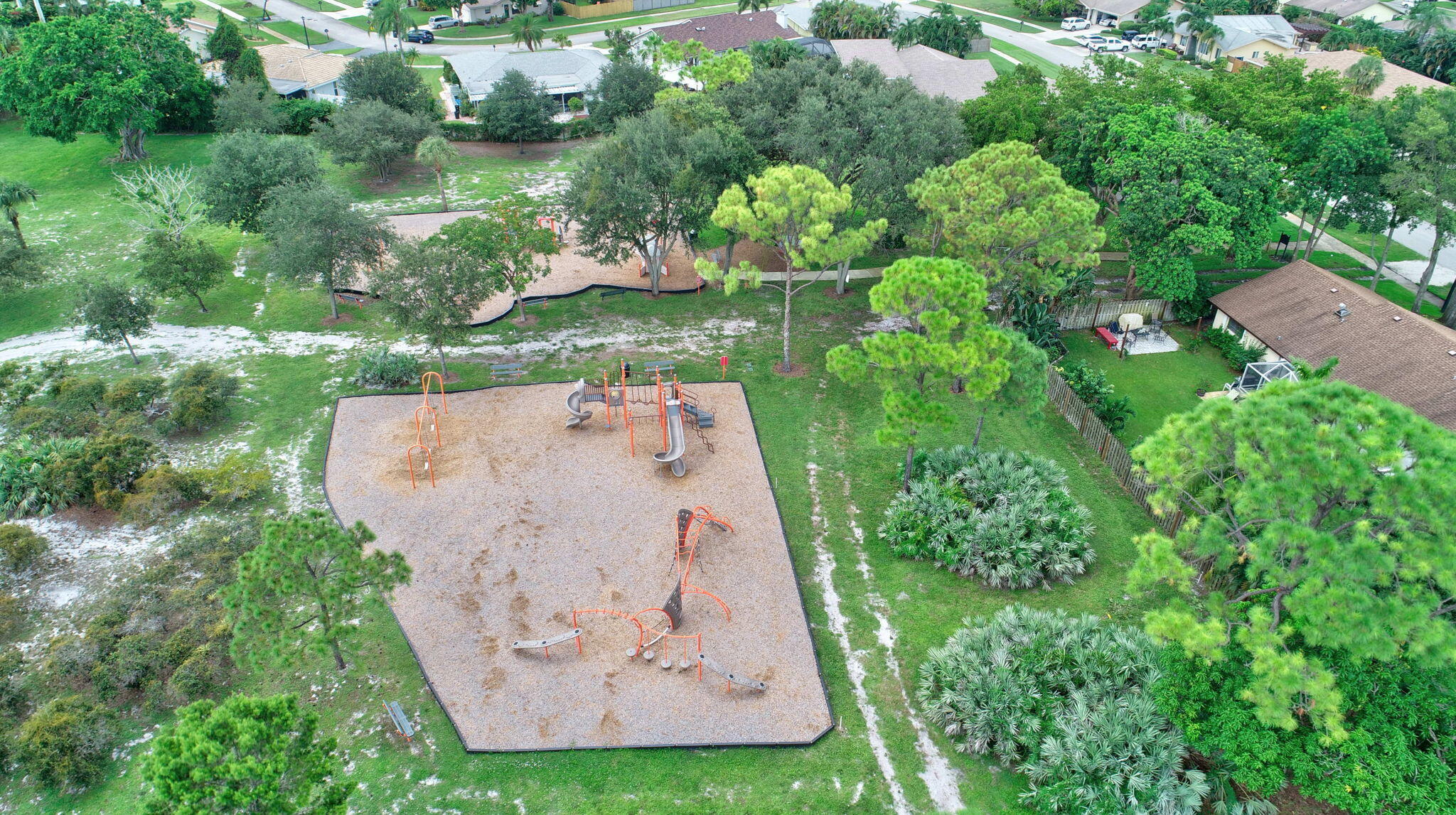17705 Maplewood Drive Boca Raton, FL 33487 - Photo 65 of 71 an aerial view of a house with a yard and trees all around