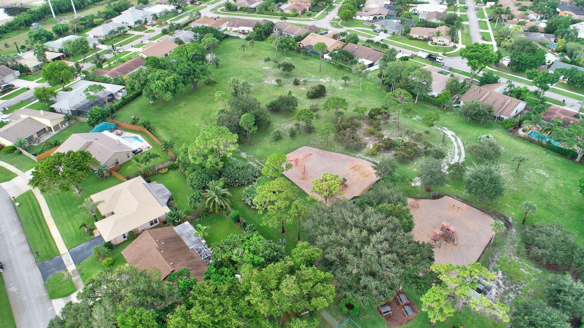 17705 Maplewood Drive Boca Raton, FL 33487 - Photo 69 of 71 an aerial view of a house with a yard and outdoor seating
