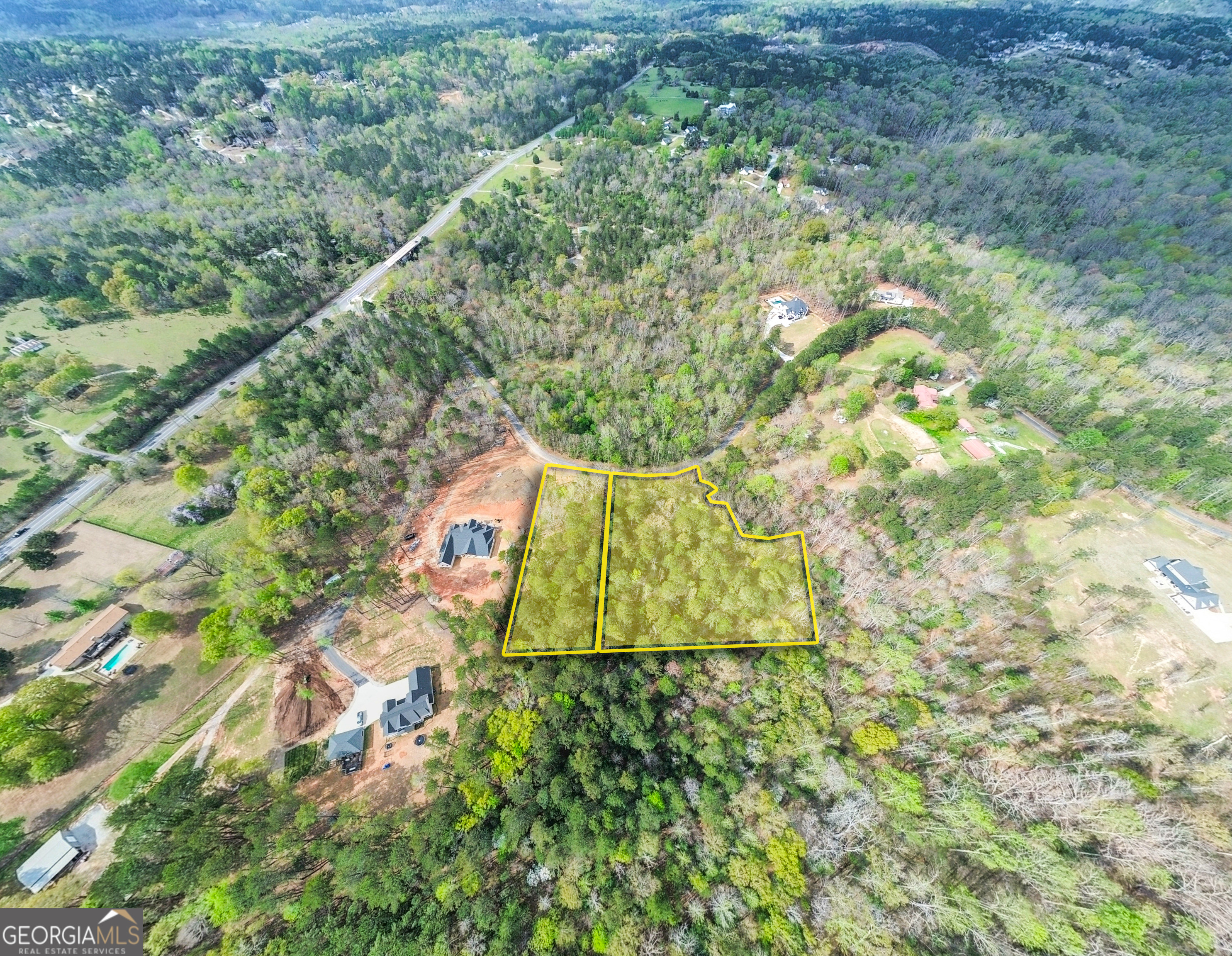 Lot 1 Jack Pittman Road Monroe, GA 30656 - Photo 14 of 15 an aerial view of residential houses with outdoor space and trees