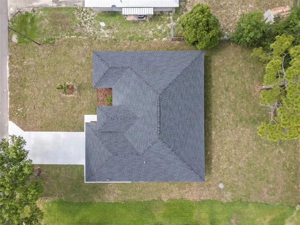 front view of a brick house