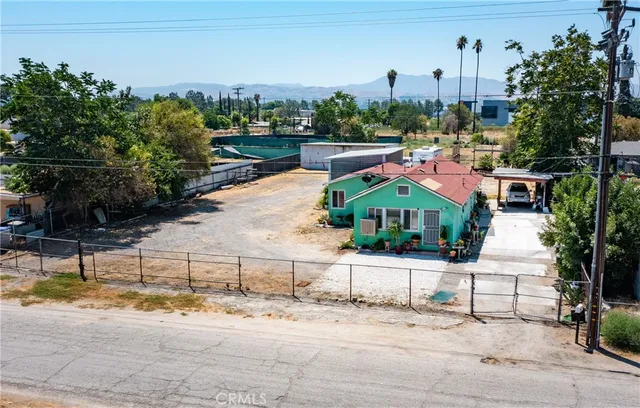 aerial view of a house