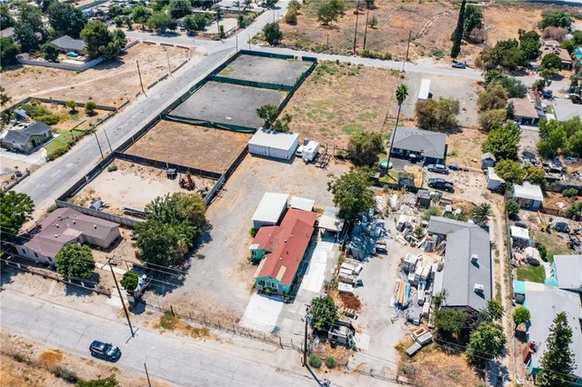 aerial view of a house