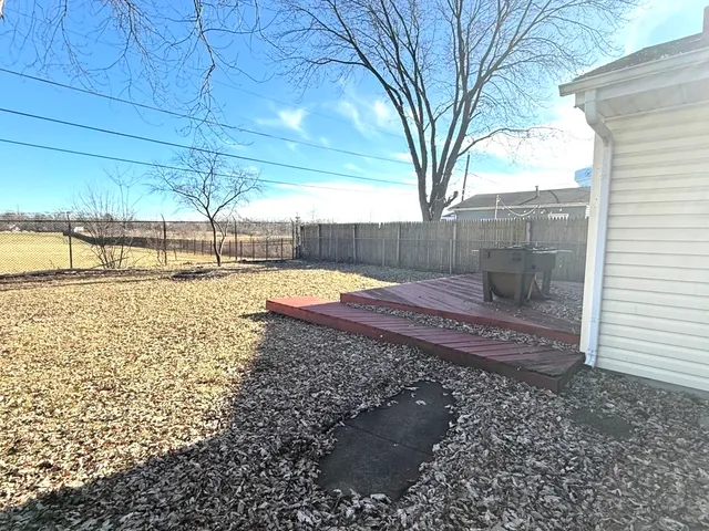 a view of outdoor space with garden and entertaining space