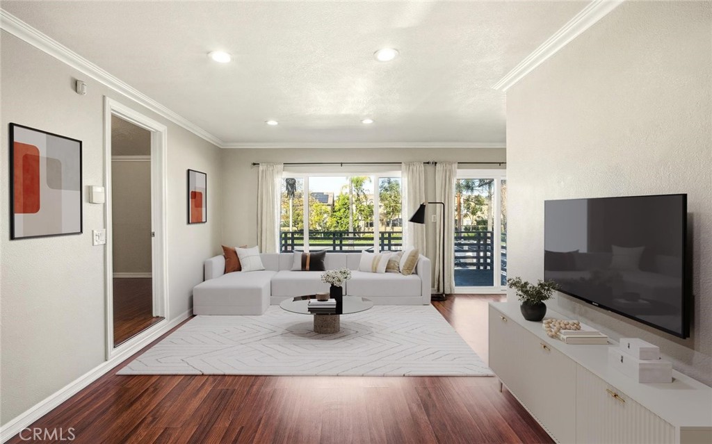 1200 West Lambert Road La Habra, CA 90631 - Photo 9 of 37 a living room with furniture and a flat screen tv