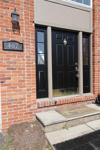 a view of entrance door of the building