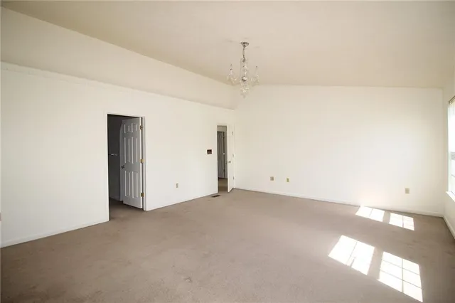 a view of an empty room