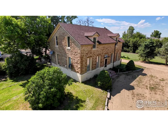 a aerial view of a house