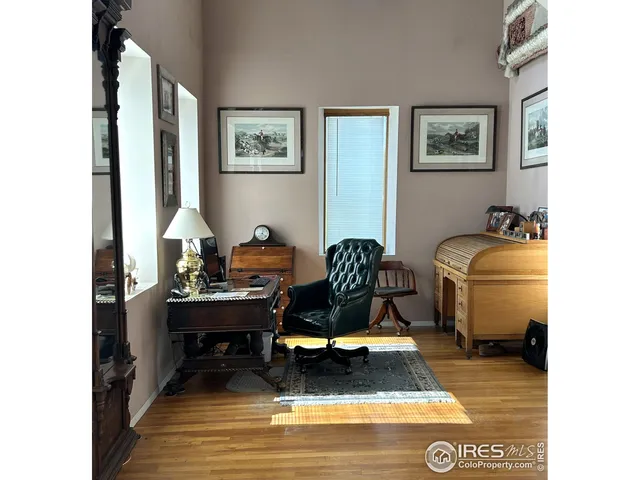 a room with furniture