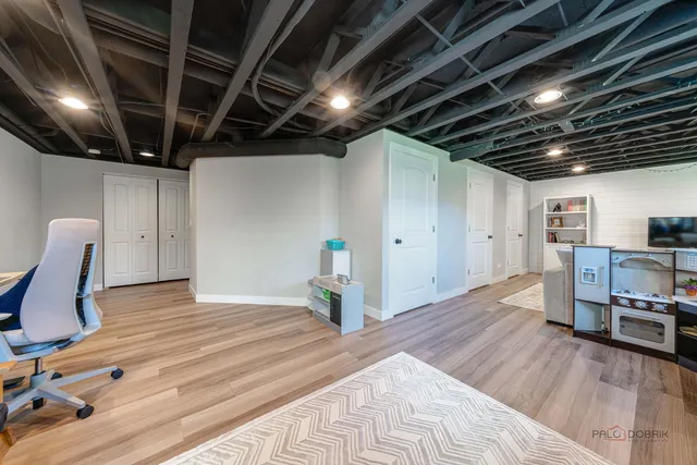 a very nice looking room with a wooden floors