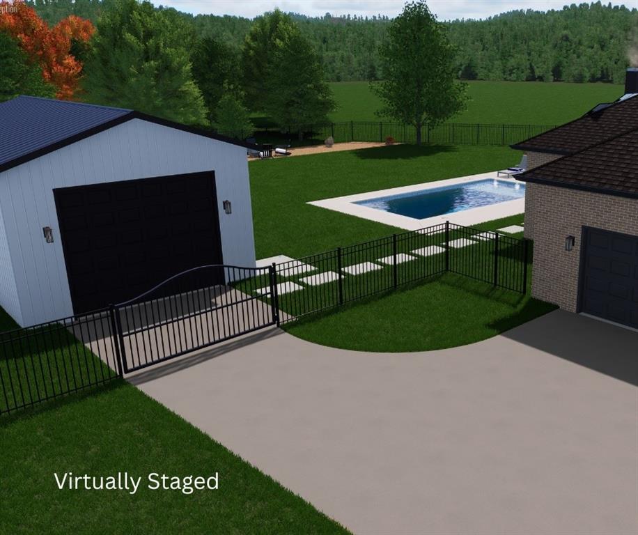 703 Winkler Way Springtown, TX 76082 - Photo 36 of 37 a view of a garden with an outdoor space