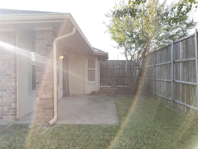 a view of a small yard