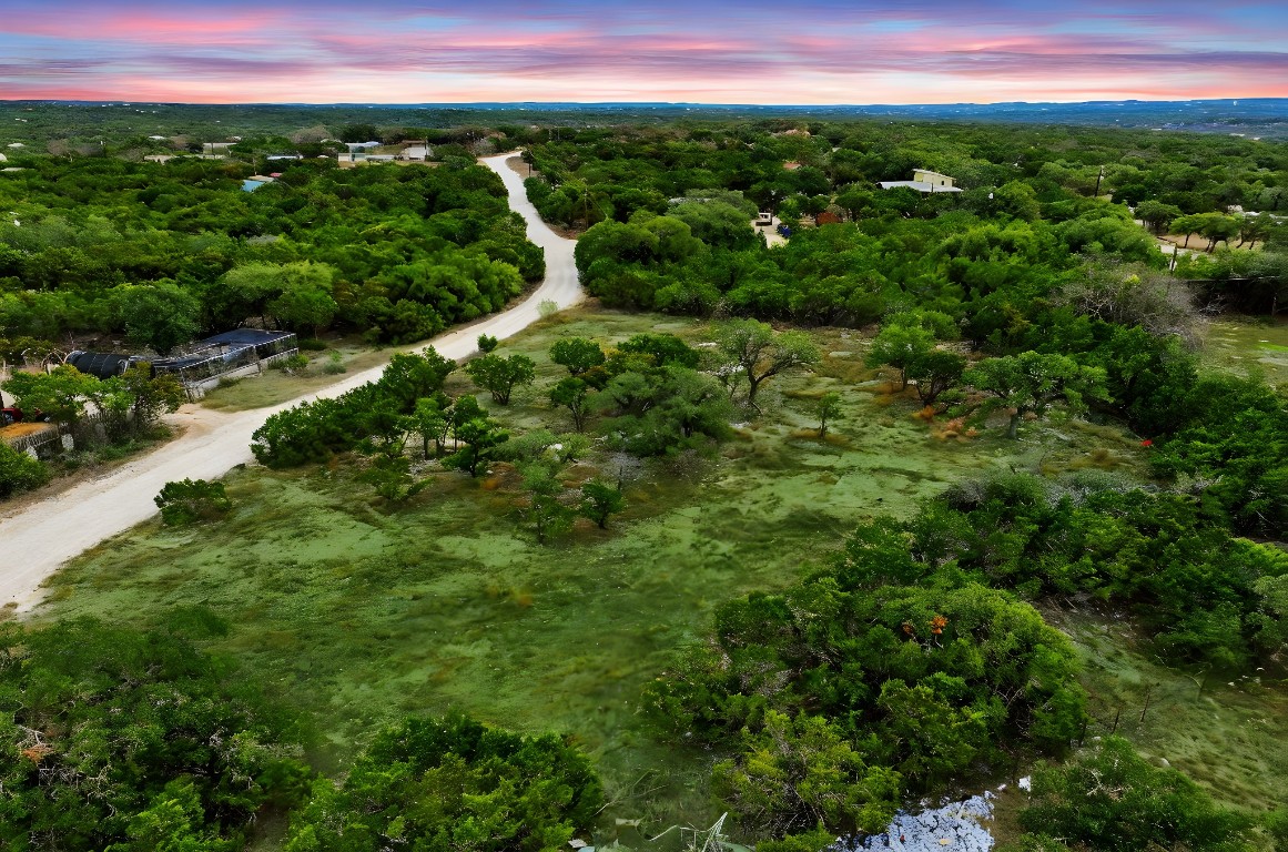 Aerial view of property's location