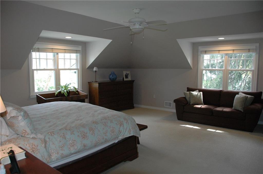 303 Pine Road Edgeworth, PA 15143 - Photo 14 of 24 Windows provide lots of light and there is room for a seating area in Master Bedroom.