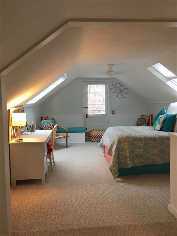 303 Pine Road Edgeworth, PA 15143 - Photo 16 of 24 Large Bedroom with attached bathroom and dressing area, skylights and two built-in benches that fold out to be 2 twin beds!