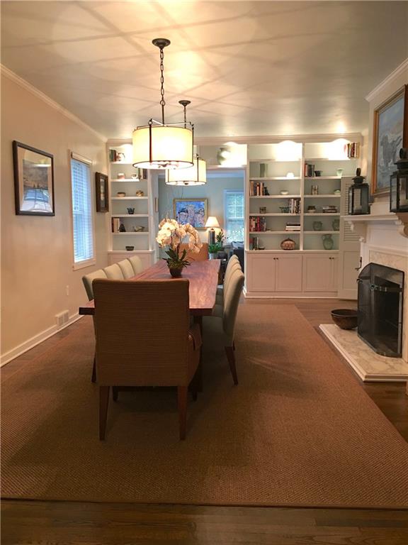 303 Pine Road Edgeworth, PA 15143 - Photo 5 of 24 a dining room with furniture and a floor to ceiling window