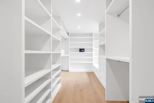 a view of a walk in closet