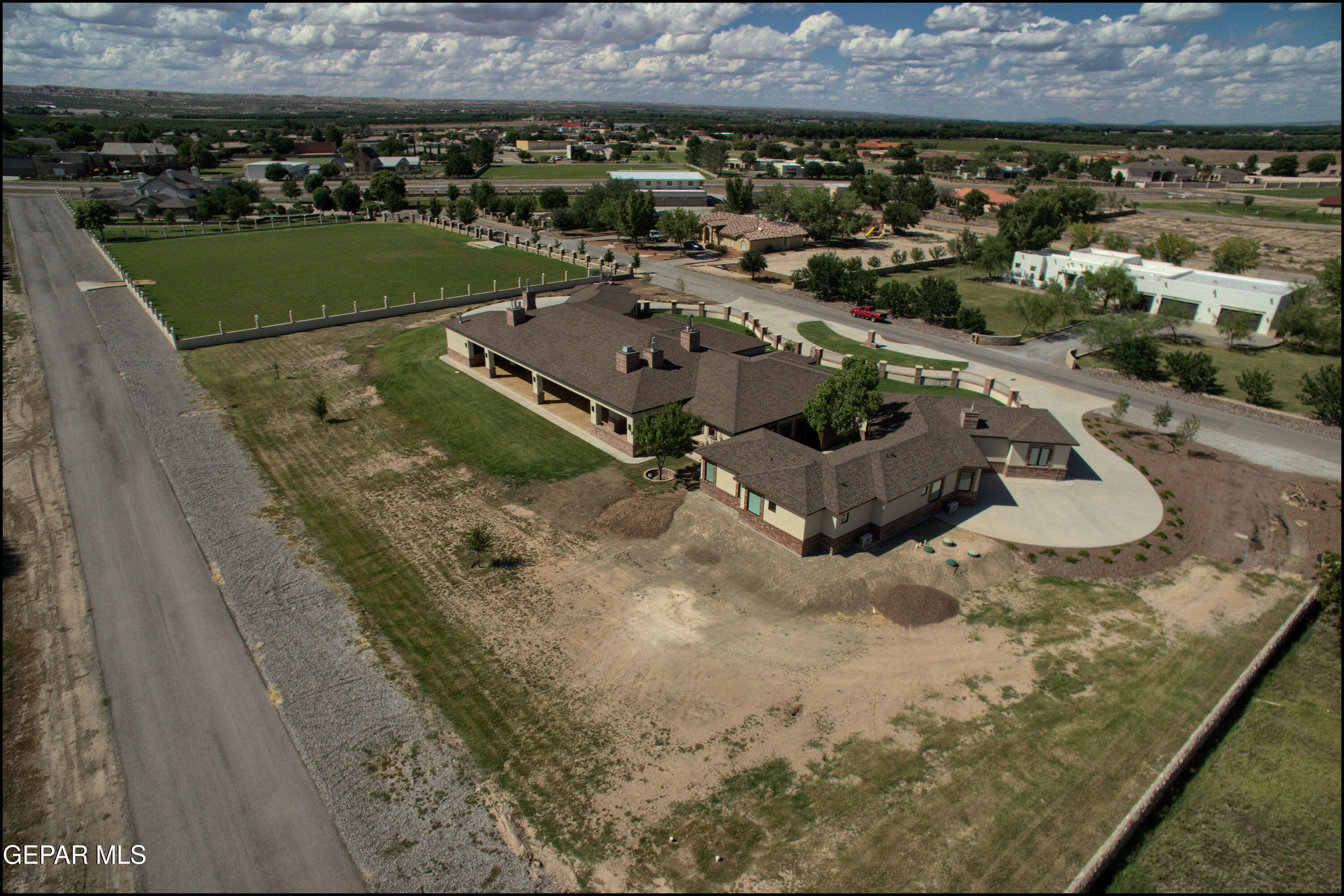 7 Cielo Del Este Anthony, NM 88021 - Photo 92 of 95 an aerial view of a house with a yard