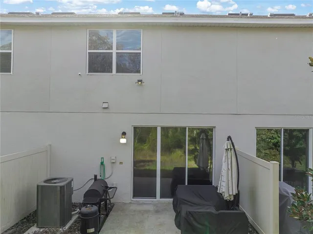 a view of yard with an outdoor seating