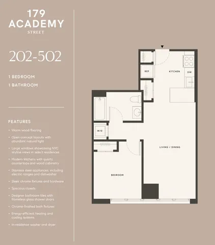 $2,227 | 179 Academy Street, Unit 400, Jersey City, NJ 07306