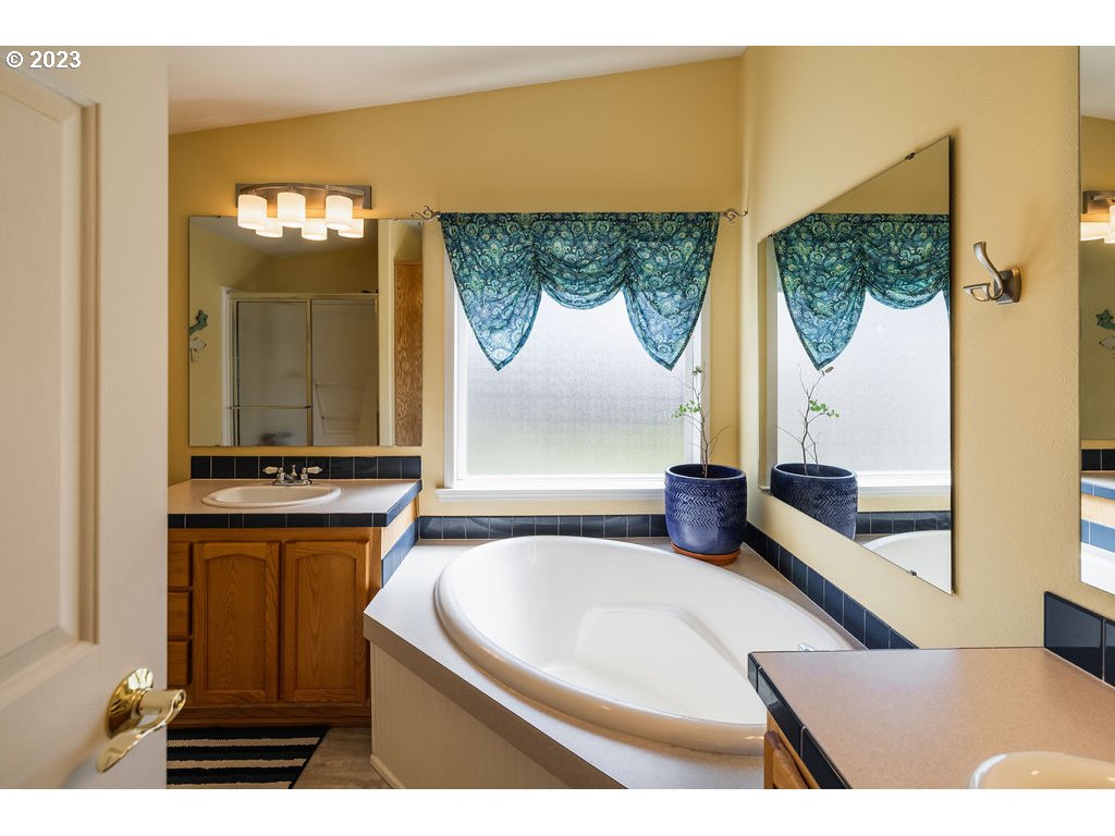 369 Gun Club Road, Unit 16 Woodland, WA 98674 - Photo 20 of 44 a bathroom with a sink a mirror and a bathtub