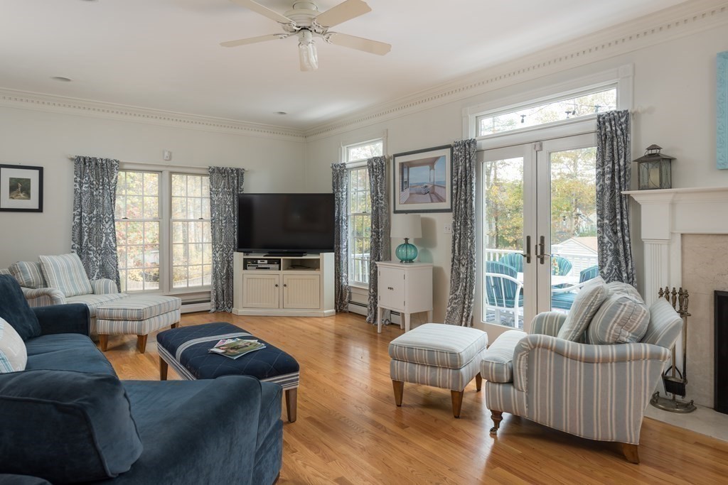 693 Point Road Marion, MA 02738 - Photo 11 of 36 a living room with furniture and a flat screen tv
