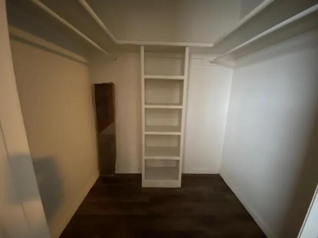 a view of a walk in closet