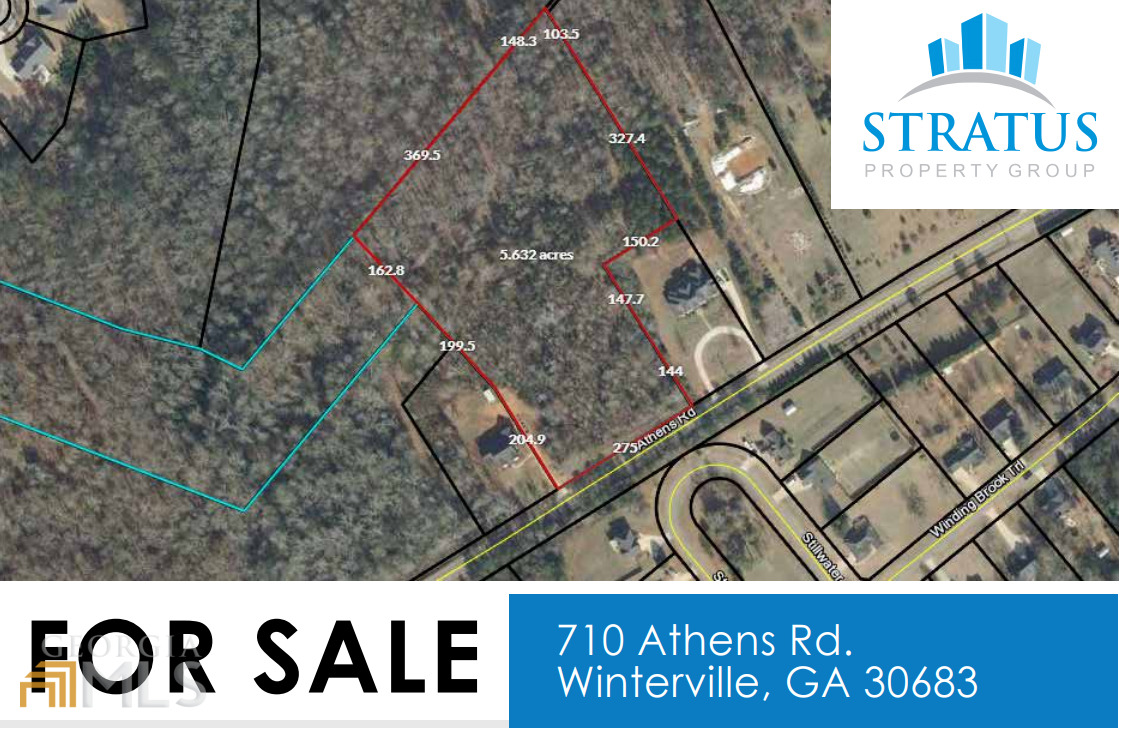 710 Athens Road Winterville, GA 30683 - Photo 1 of 1 a view of outdoor space with signage and flags