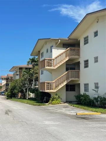 a front view of a building