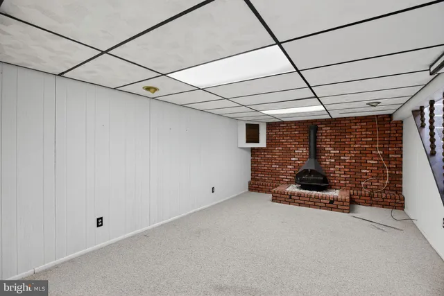 a view of room with stairs