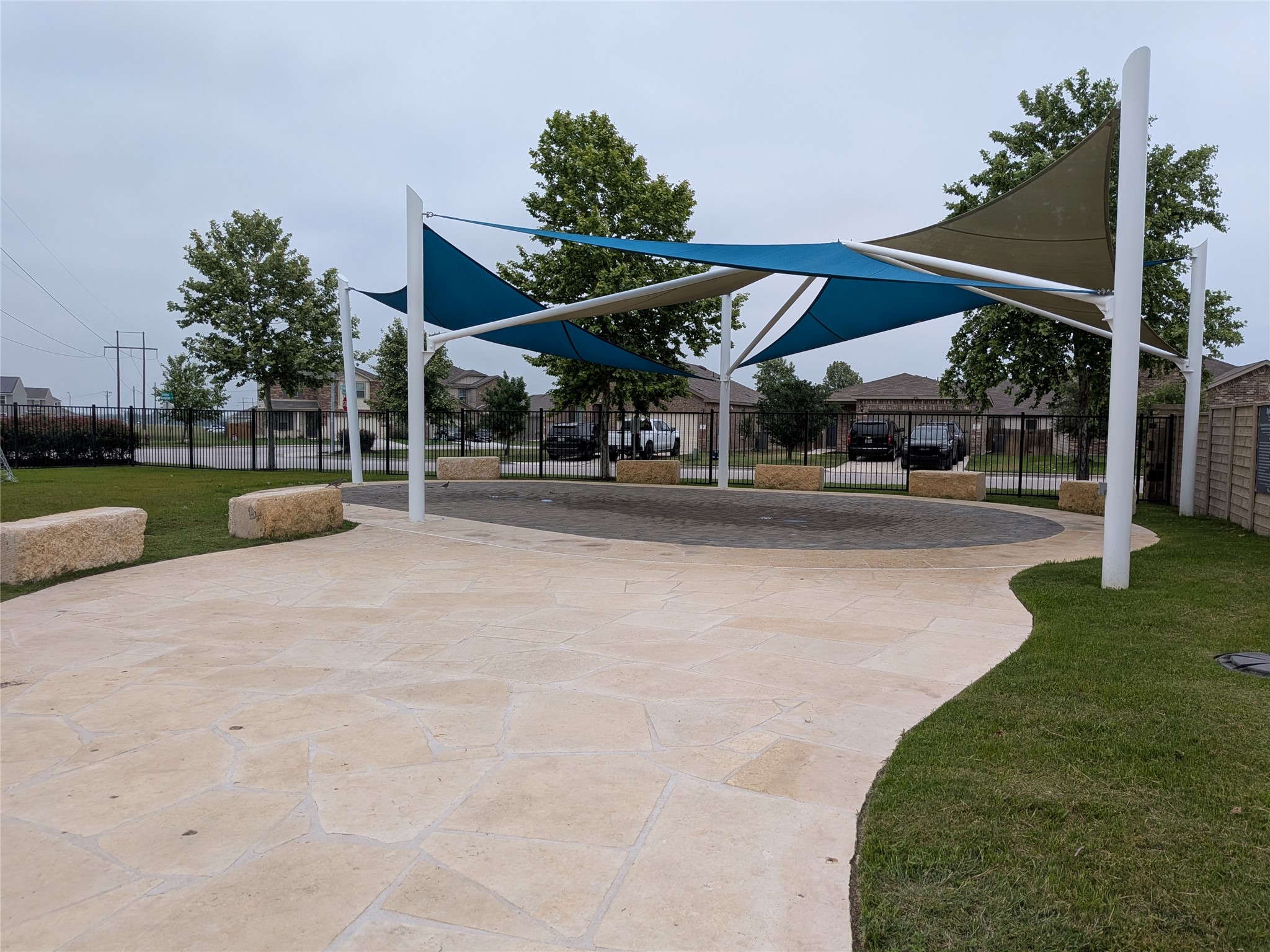 212 Foster Lane Jarrell, TX 76537 - Photo 26 of 26 large shaded splash pad with soccer field near by- perfect for cooling off the littles