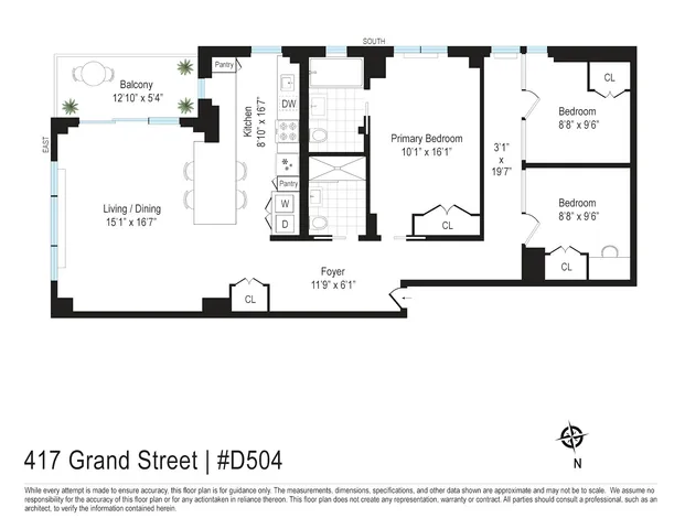 $1,495,000 | 417 Grand Street, Unit D504 | Lower East Side