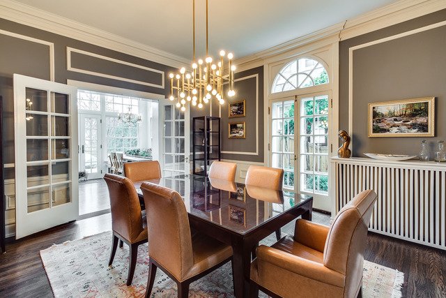 1005 Sheridan Road Evanston, IL 60202 - Photo 7 of 25 a dining room with furniture a chandelier and window