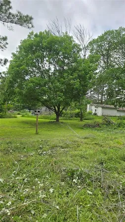 a view of outdoor space with deck and yard