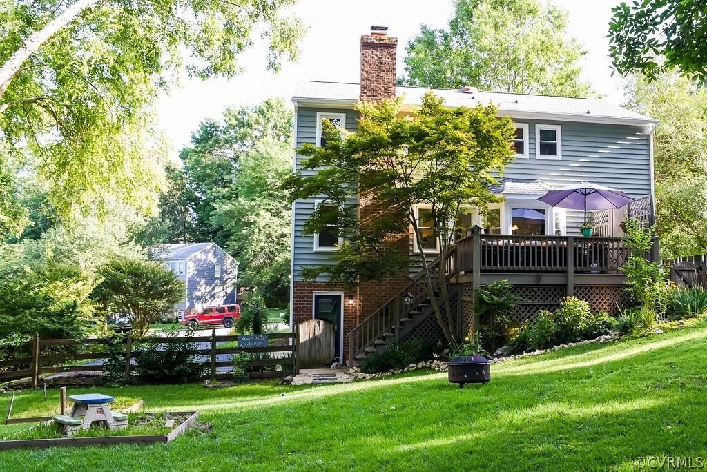 10806 Corryville Road Chesterfield, VA 23236 - Photo 6 of 40 Lush lawn and mature trees.